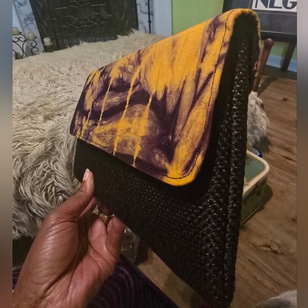 Bohemian Chic Tie-Dye Clutch - Picture 2 of 5